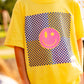 Joyful Smiles Checkered Tee